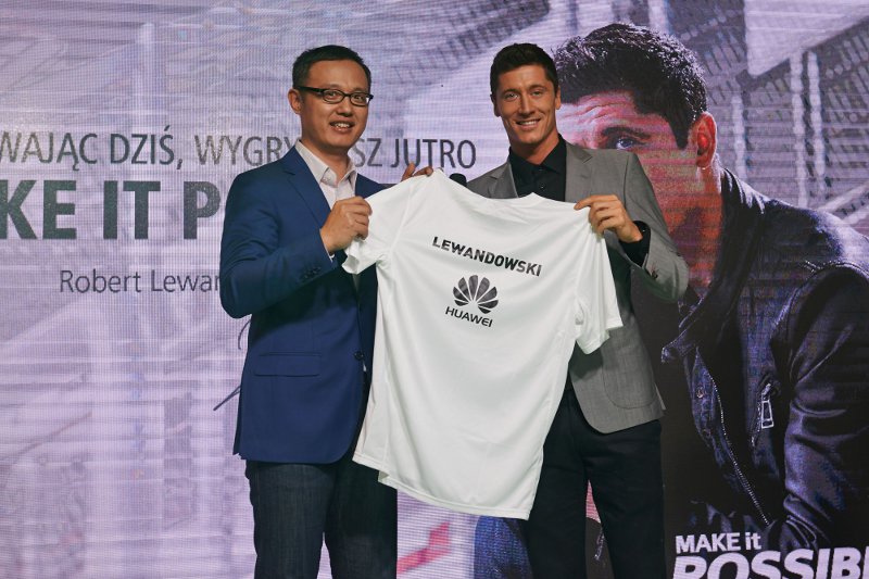 Robert Lewandowski ambasadorem marki Huawei
