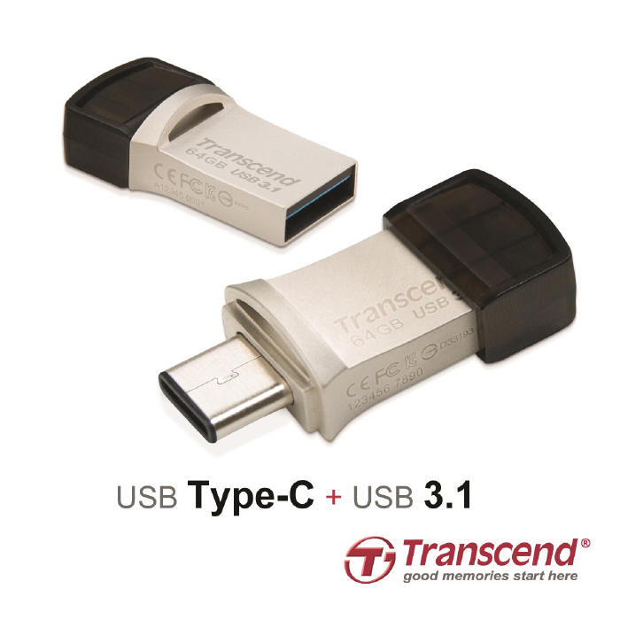 TRANSCEND JetFlash 890S – mały pendrive z dwiema wtyczkami USB