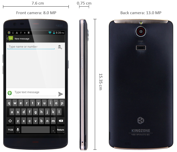 Nowy chiński flagowy smartfon Kingzone Z1