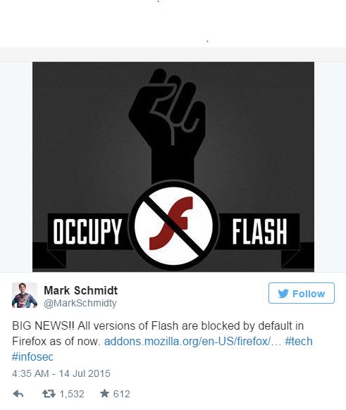 Mozilla blokuje Flasha w Firefoxie