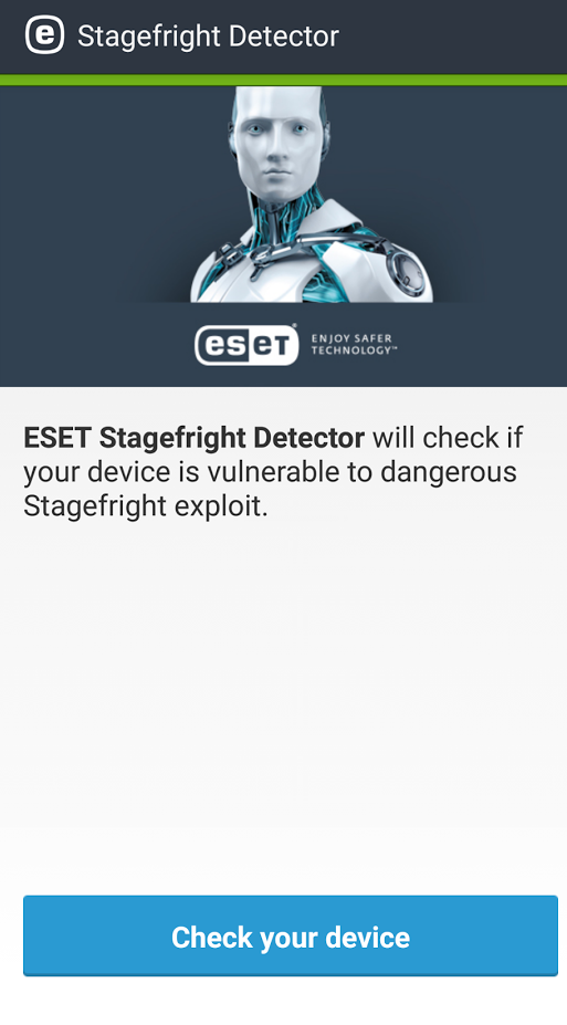 ESET Stagefright Detector na Androida