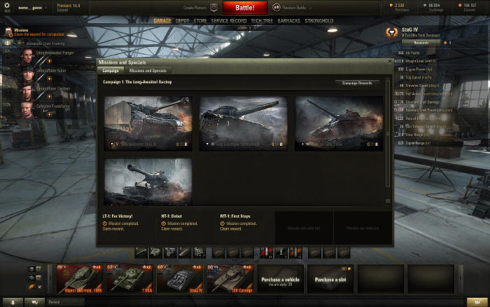 Misje osobiste w World of Tanks już dostępne