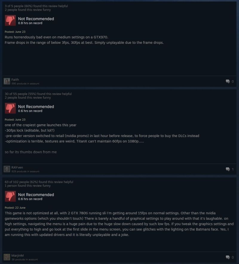 Nowy Batman Arkham Knight - pierwsze problemy