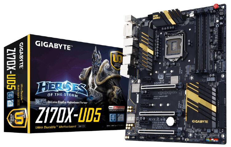 GIGABYTE Z170X-UD5 TH z certyfikatem Intel Thunderbolt 3