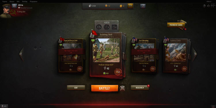 World of Tanks Generals - testy beta kolekcjonerskiej gry karcianej