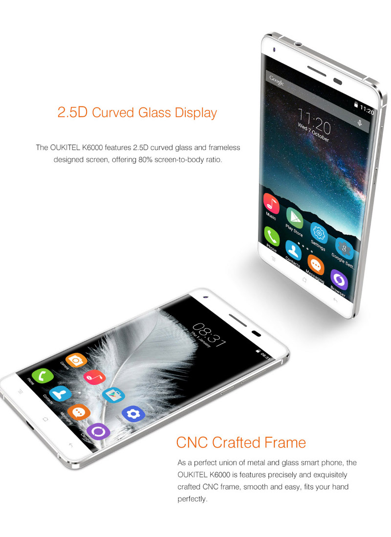 OUKITEL K6000 - smartfon z potężną baterią