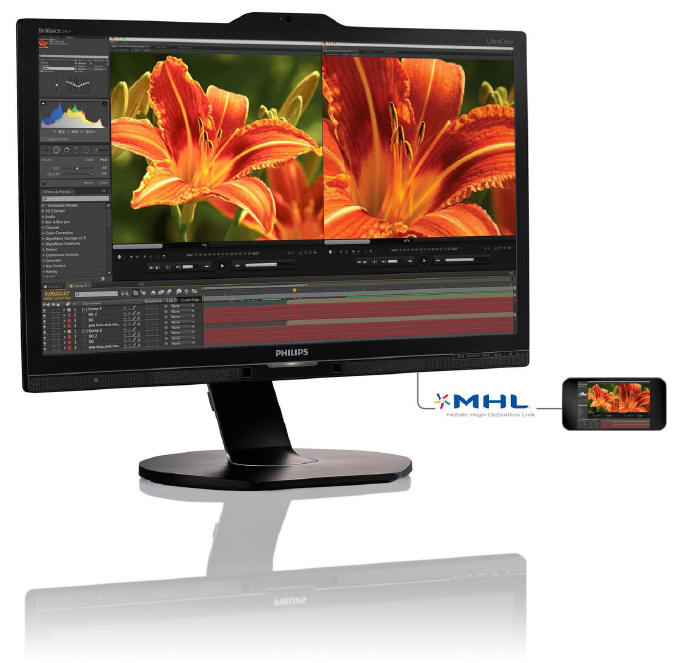 PHILIPS 241P6VPJKEB - 4K na 24 calach IPS