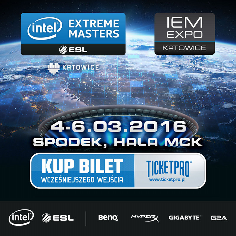 Rusza sprzedaż biletów na finał Intel Extreme Masters 2016