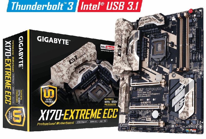 Thunderbolt 3 na płycie GA-X170-EXTREME ECC