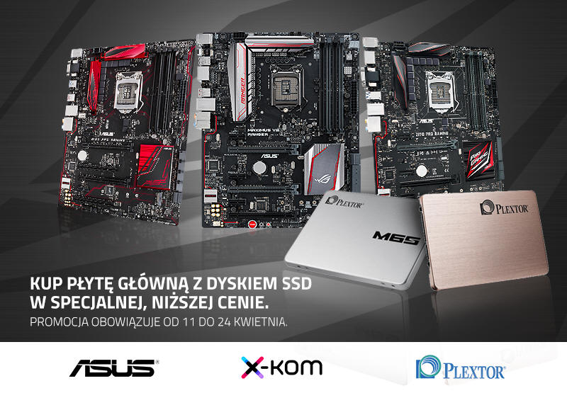 Zyskaj 200 PLN - SSD Plextor z płytami Asusa