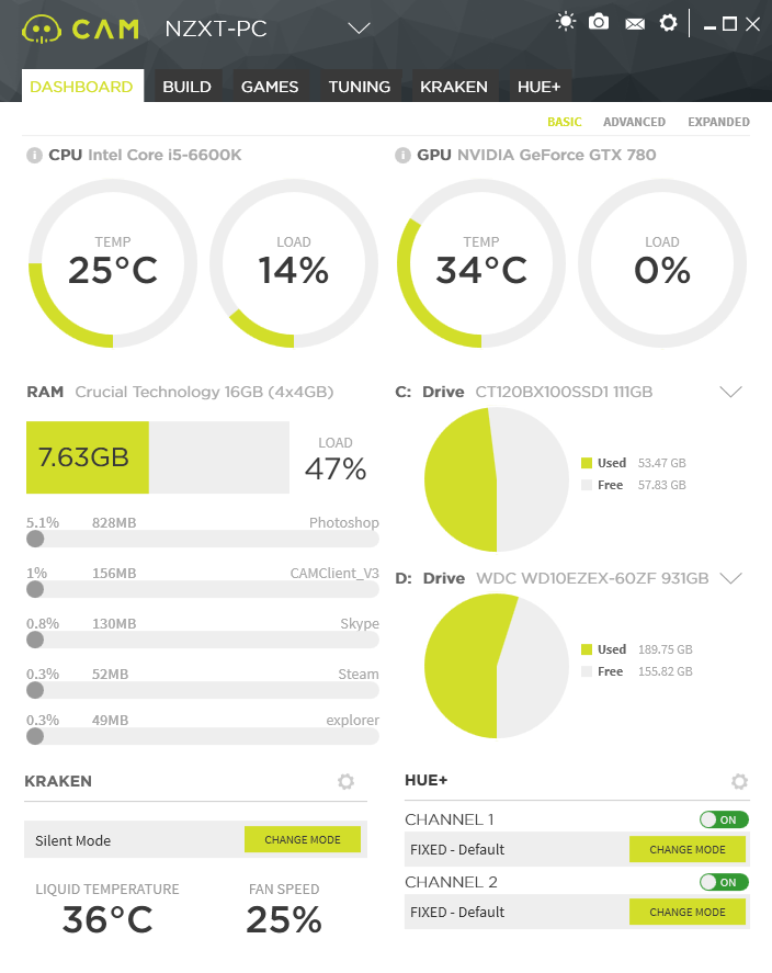 NZXT CAM z nowymi aplikacjami mobilnymi i podkrcaniem GPU