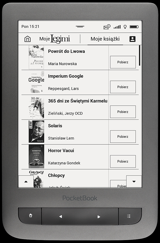 Legimi i tysiące ebooków teraz na PocketBook Touch Lux 3