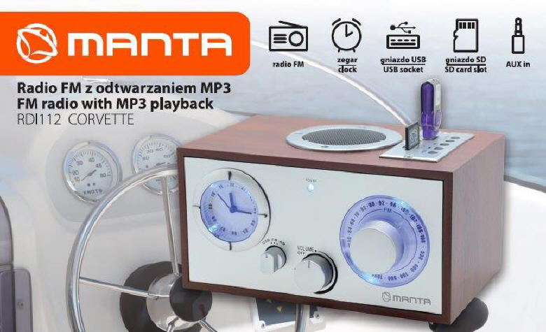 Manta - Radio-odtwarzacze w stylu Vintage