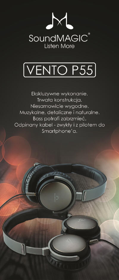 Słuchawki SoundMAGIC P55 Vento
