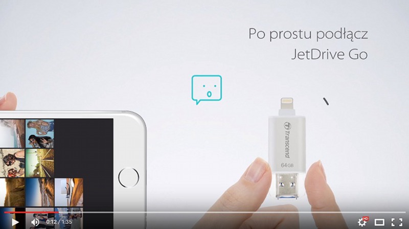 Pendrive do iPhone’a od TRANSCEND