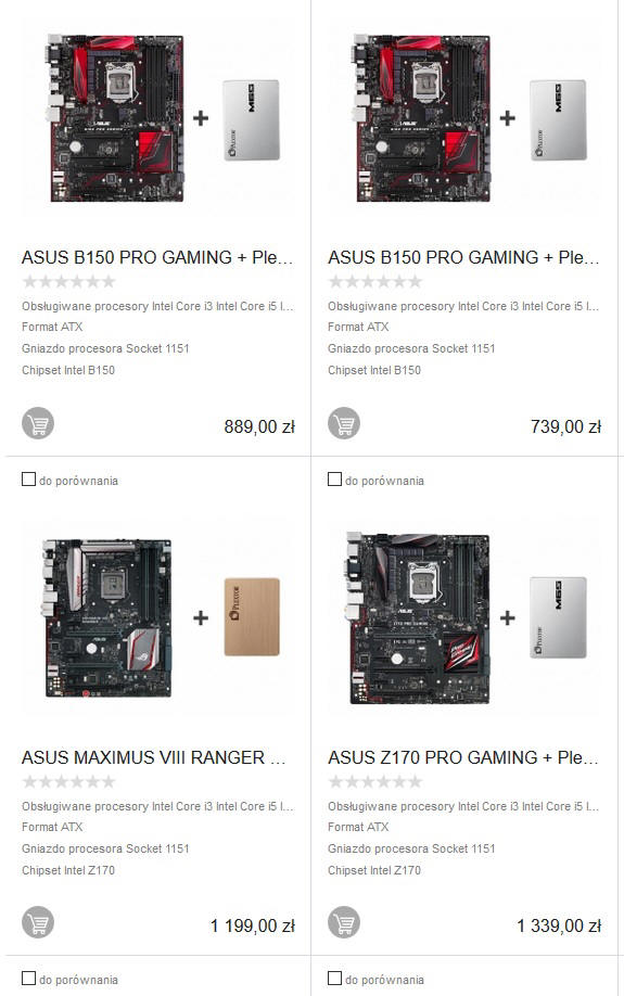 Zyskaj 200 PLN - SSD Plextor z płytami Asusa