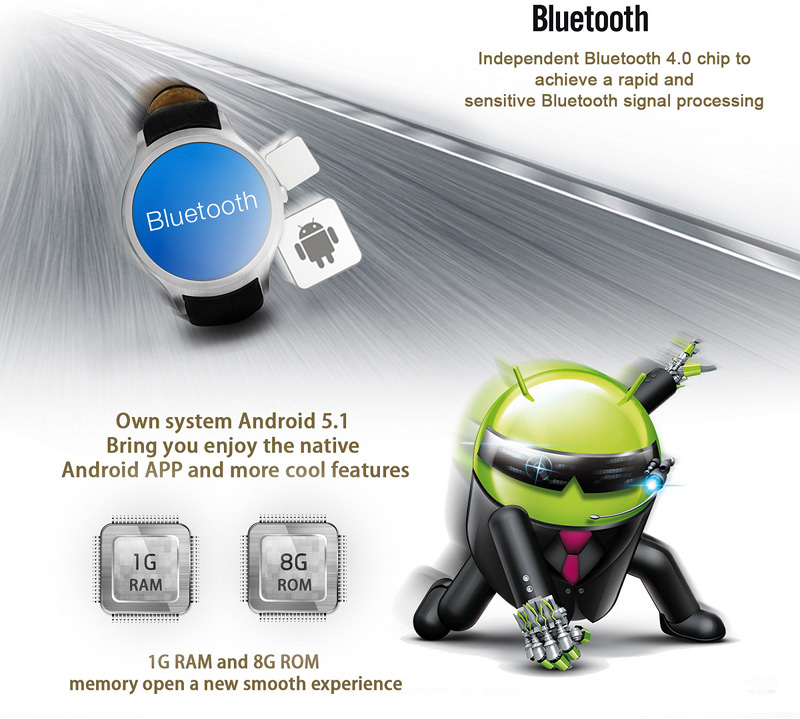 Smartwatch NO.1 D5+ z funkcją dzwonienia