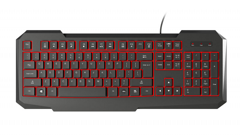 Natec Genesis RX11 - klawiatura dla graczy z podświetleniem