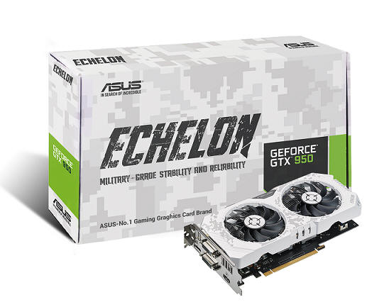 ASUS Echelon GTX 950 – limitowana edycja biaych kart graficznych