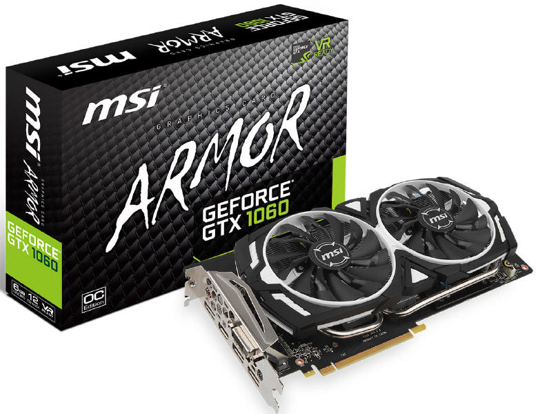 MSI - dużo odmian kart GeForce GTX 1060