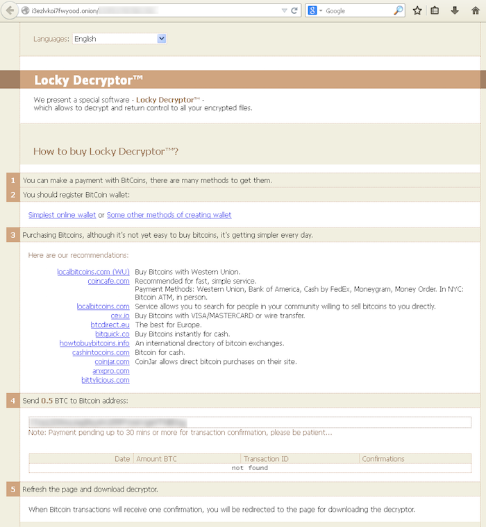 Locky - szkodliwy program szyfrujący dane