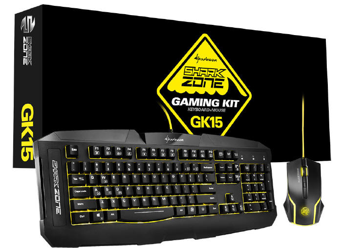Sharkoon - zestaw gamingowy SharkZone GK15