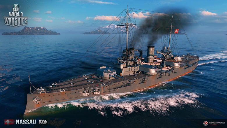 Niemieckie pancerniki atakują wody World of Warships