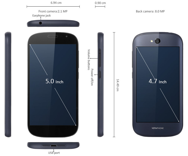 Yotaphone 2 - smartfon z ekranem e-ink