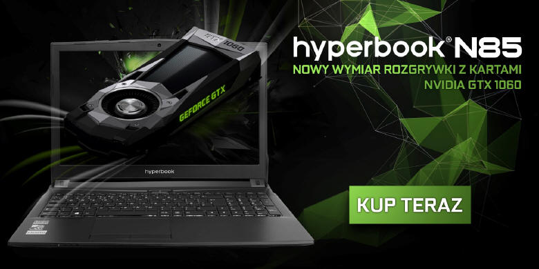 GEFORCE GTX 1060 OC i 1070 OC w laptopach Hyperbook