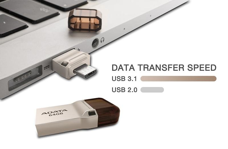 ADATA UC360 i UC370 - pendrive 2-w-1