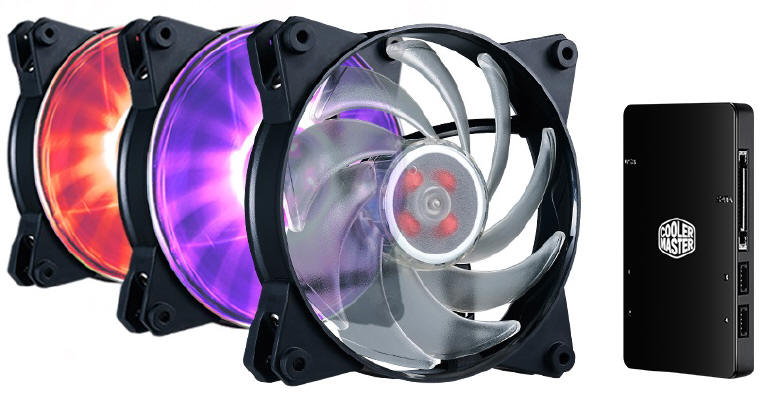 MasterFan Pro 3-in-1 z kontrolerem RGB LED w zestawie