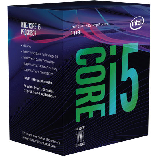 Opakowania dla ósmej generacji procesorów Intel Core