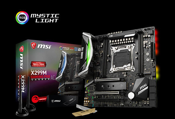 MSI X299M GAMING PRO CARBON AC