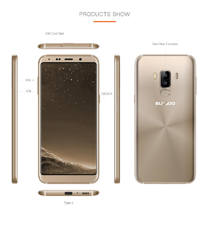 Bluboo S8 z dużym ekranem