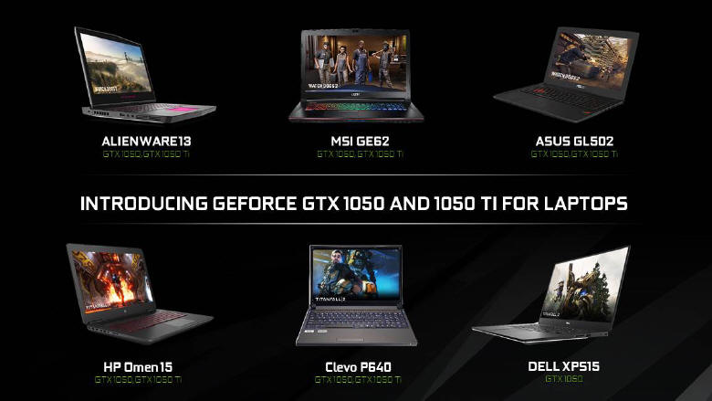 Nowe laptopy z kartami GeForce GTX 1050 Ti oraz GTX 1050