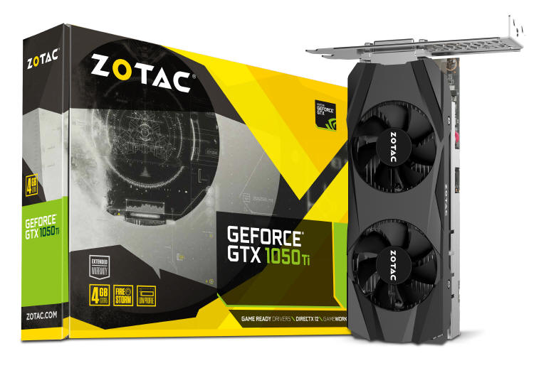 Niskoprofilowe wersje ZOTAC GeForce GTX 1050 i 1050 Ti