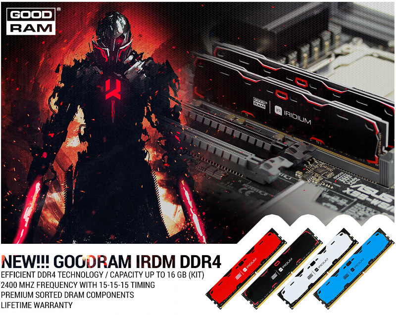 GOODRAM wprowadza moduy pamici IRDM DDR4