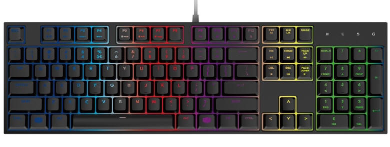 Cooler Master MasterKeys Lite L na przecznikach hybrydowych