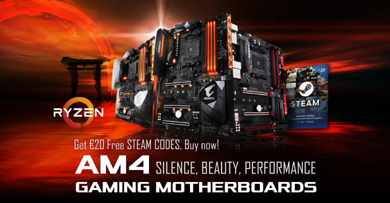 Kup płytę GIGABYTE AORUS i zgarnij voucher STEAM