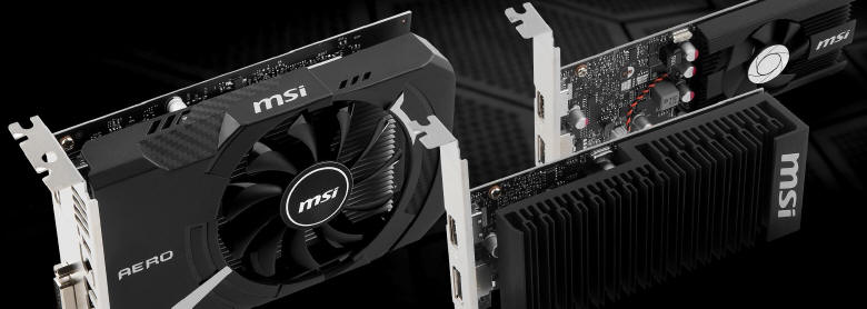 MSI - nowe karty na układach z serii GT1030 firmy NVIDIA