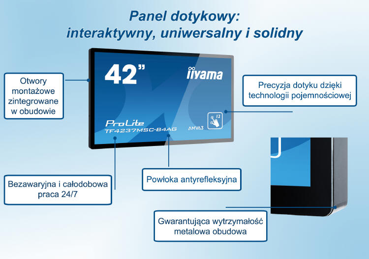 Panel dotykowy iiyama TF4237MSC-B4AG