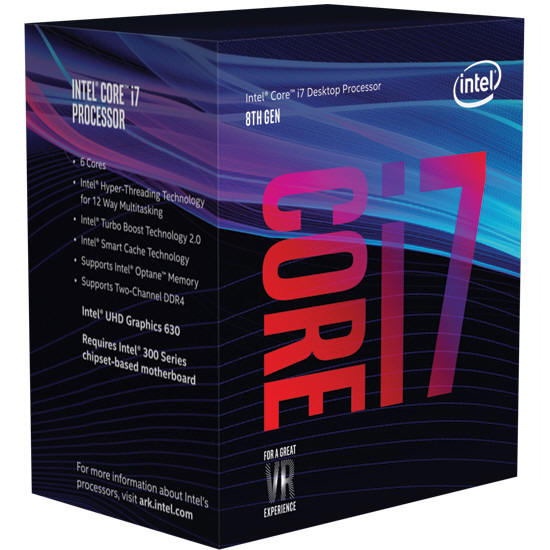 Opakowania dla ósmej generacji procesorów Intel Core