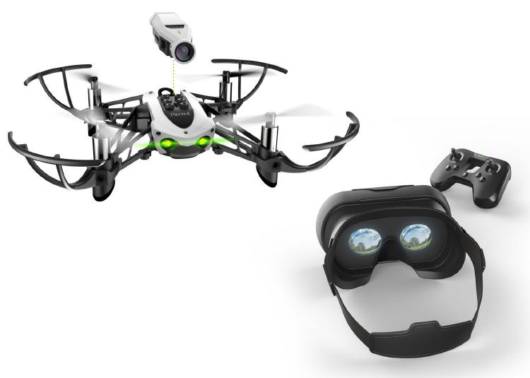 Parrot Mambo FPV - dron wycigowy z goglami VR