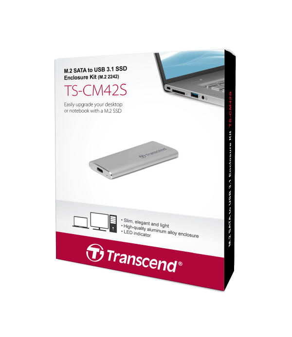Transcend - obudowy dla dysków M.2 – CM42 oraz CM80