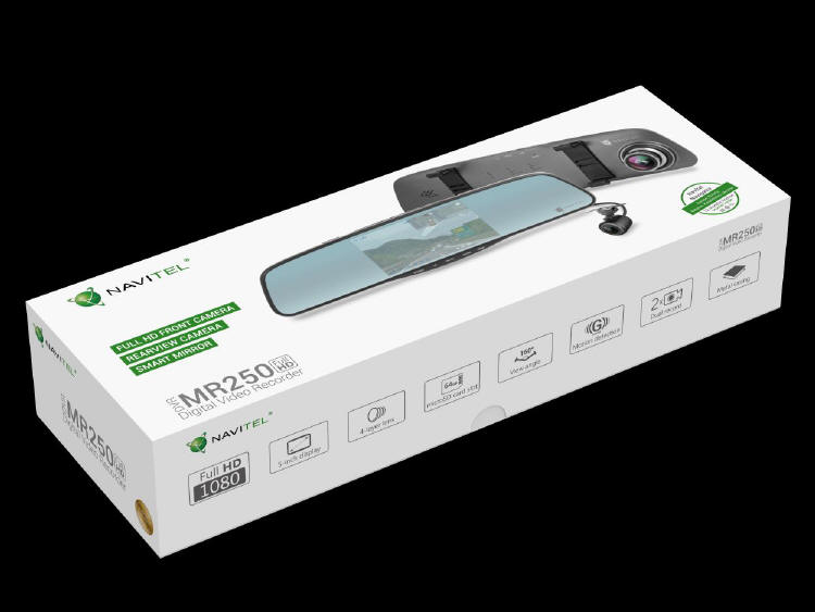 NAVITEL MR250 – lusterko samochodowe 3w1