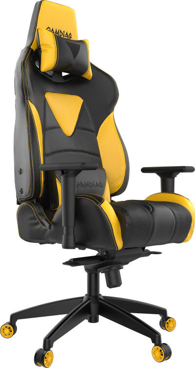 Gamdias - fotel gamingowy z podświetleniem RGB