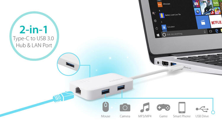 Edimax USB-C adapter EU-4308
