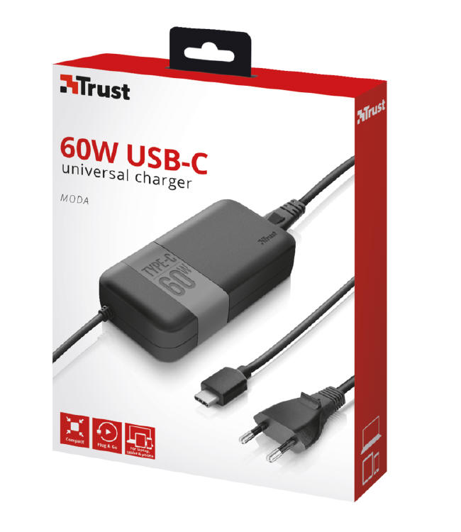 Trust Moda - adowarki uniwersalne typu USB-C