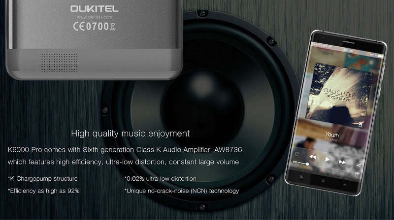 Oukitel K6000 Pro z ogromn bateri