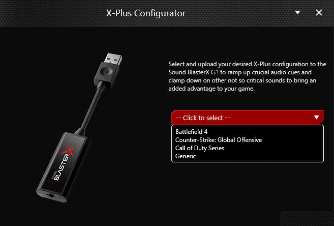 Creative Creative Sound BlasterX G1 - ulepszona wersja